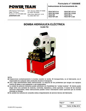 Power Team PE55TWP Instrucciones De Funcionamiento