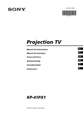 Sony KP-41PX1 Manual De Instrucciones