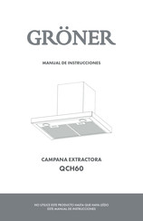 Gröner QCH60 Manual De Instrucciones