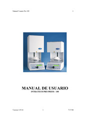 US Dental Pro 100 Manual De Usuario