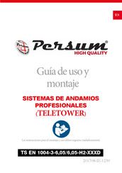 Persum TELETOWER Guía De Uso Y Montaje