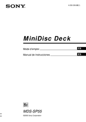 Sony MDS-SP55 Manual De Instrucciones