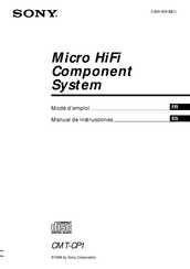 Sony CMT-CP1 Manual De Instrucciones