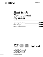 Sony MHC-DP1000D Manual De Instrucciones
