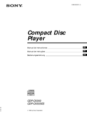 Sony CDP-CX350 Manual De Instrucciones