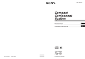 Sony CMT-101 Manual De Instrucciones