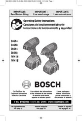 Bosch 24614 Instrucciones De Funcionamiento Y Seguridad