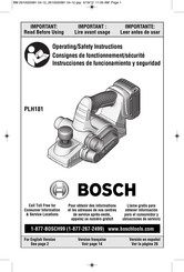 Bosch PLH181 Instrucciones De Funcionamiento Y Seguridad