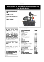 Graf Eco-plus Control Center 15/4 Instrucciones De Montaje Y Mantenimiento