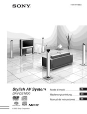 Sony DAV-DS1000 Manual De Instrucciones