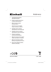 EINHELL TC-CD 18-2 Li Manual De Instrucciones Original