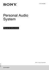 Sony ZS-R100CP Manual De Instrucciones