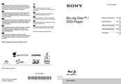 Sony BDP-A6000 Manual De Instrucciones