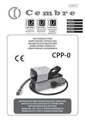 Cembre CPP-0 Manual De Uso Y Mantenimiento