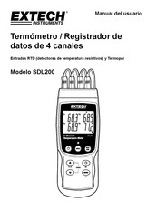 Extech SDL200 Manual Del Usuario