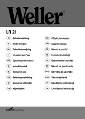 Cooper Tools Weller LR 21 Manual De Uso