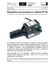 Habasit PT-50 Instrucciones De Funcionamiento