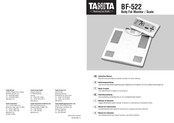 Tanita BF-522 Manual De Instrucciones