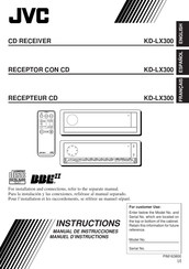 JVC KD-LX300 Manual De Instrucciones