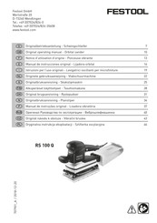 Festool RS 100 Q Manual De Instrucciones Original