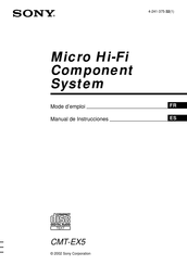 Sony CMT-EX5 Manual De Instrucciones