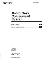 Sony CMT-HP7 Manual De Instrucciones