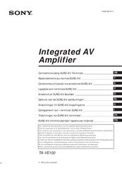 Sony TA-VE100 Manual De Instrucciones