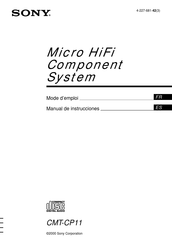 Sony CMT-CP11 Manual De Instrucciones