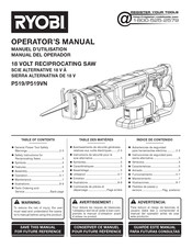 Ryobi P519VN Manual Del Operador