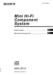 Sony MHC-ZX10 Manual De Instrucciones