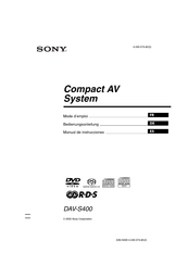 Sony DAV-S400 Manual De Instrucciones