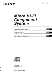 Sony CMT-L1 Manual De Instrucciones