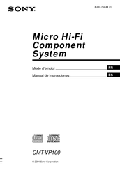 Sony CMT-VP100 Manual De Instrucciones