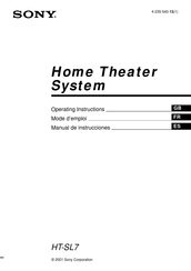 Sony HT-SL7 Manual De Instrucciones