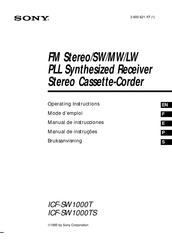 Sony ICF-SW1000T Manual De Instrucciones