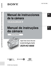 Sony Handycam DCR-HC1000E Manual De Instrucciones