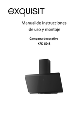 Exquisit KFD 80-8 Manual De Instrucciones De Uso Y Montaje