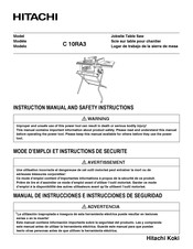 Hitachi Koki C 10RA3 Manual De Instrucciones