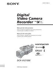 Sony Handycam DCR-VX2100E Manual De Instrucciones