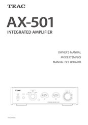 Teac AX-501 Manual Del Usuario