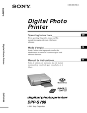 Sony DPP-SV88 Manual De Instrucciones