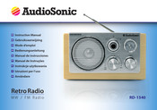 AudioSonic rd-1540 Manual De Instrucciones