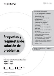 Sony CLIE PEG-TJ35 Manual De Instrucciones