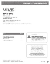 Vive Comfort TP-N-605 Manual De Funcionamiento