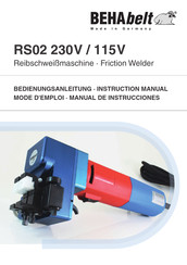 BEHAbelt RS02 Manual De Instrucciones Y Datos Técnicos