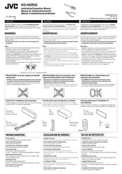 JVC KD-HDR20 Manual De Instalación/Conexion