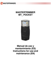 MASTERTRIMMERS MT_ POCKET Manual De Uso Y Mantenimiento