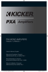 Kicker PXA.1 SERIE Manual Del Propietário