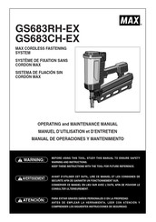 Max GS683RH-EX Manual De Operaciones Y Mantenimiento