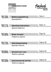 HumanTechnik flashtel eco Instrucciones De Servicio